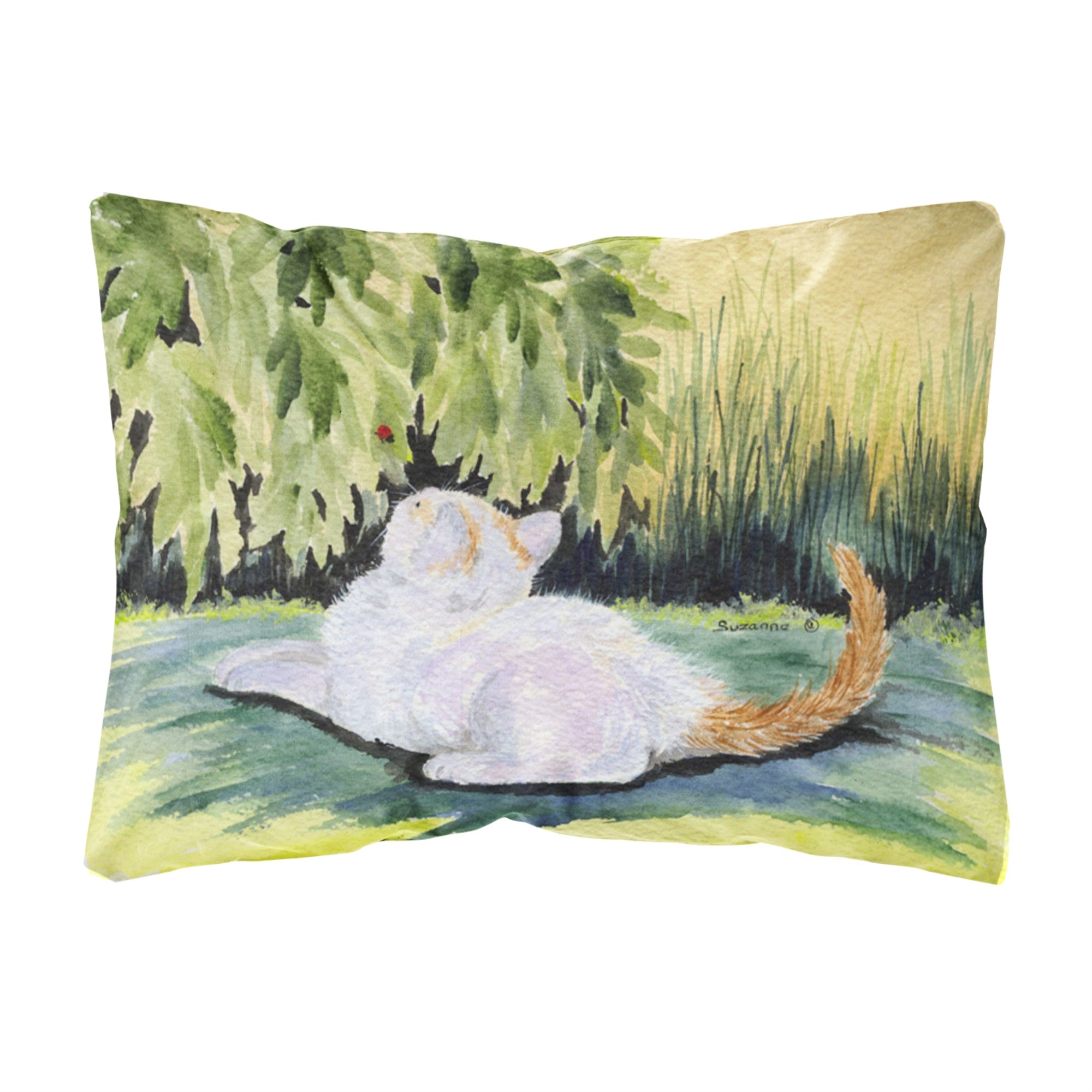 Carolines Treasures SS8273PW1216 Cat Decorative Canvas Fabric Pillow, Large, Multicolor