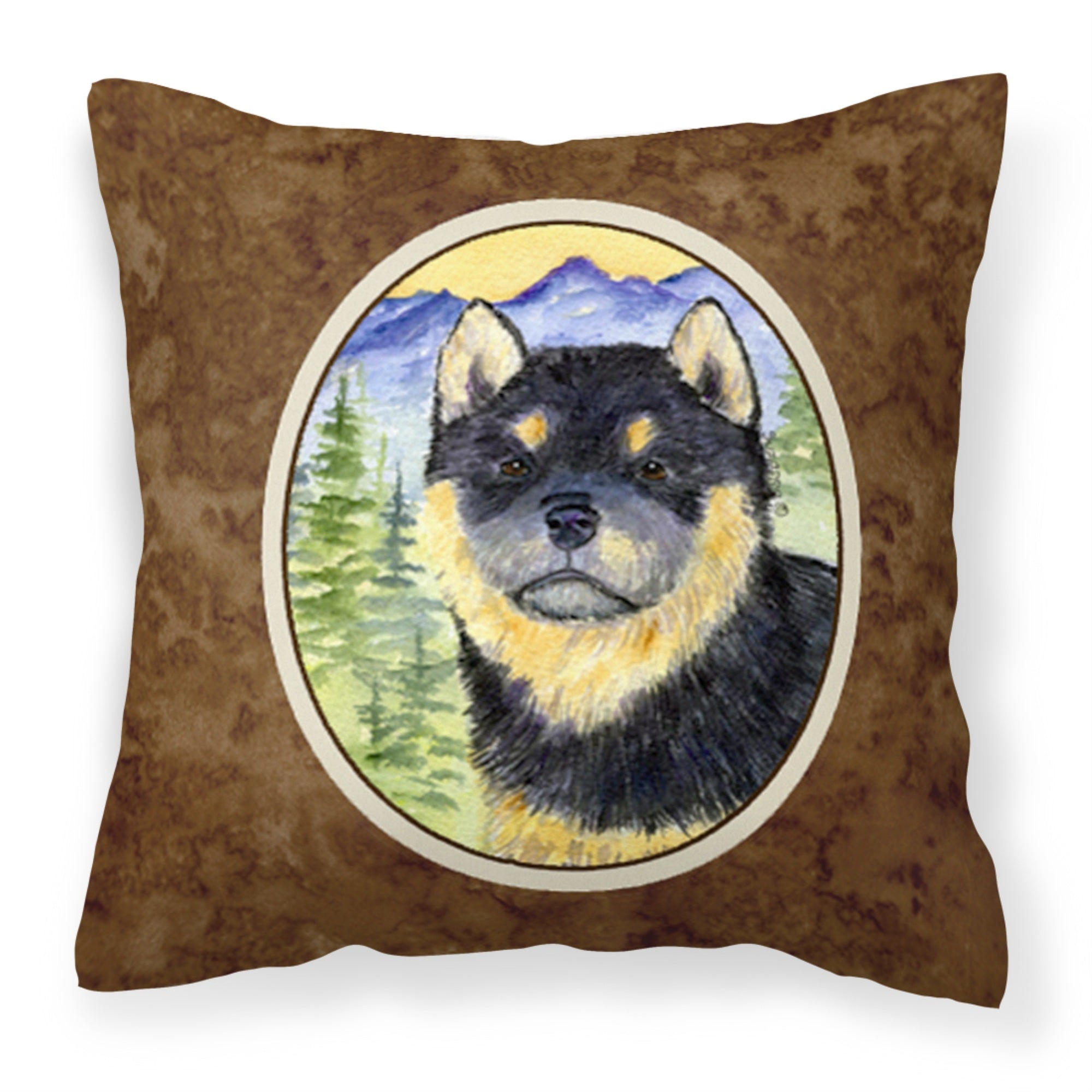 Carolines Treasures SS8274PW1414 Shiba Inu Decorative Canvas Fabric Pillow, Large, Multicolor
