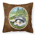 Carolines Treasures SS8283PW1414 Australian Shepherd Decorative Canvas Fabric Pillow, Large, Multicolor