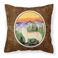 Carolines Treasures SS8285PW1414 Siberian Husky Decorative Canvas Fabric Pillow, Large, Multicolor
