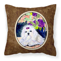 Carolines Treasures SS8287PW1414 Maltese Decorative Canvas Fabric Pillow, Large, Multicolor