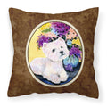Carolines Treasures SS8291PW1414 Westie Decorative Canvas Fabric Pillow, Large, Multicolor