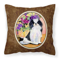 Carolines Treasures SS8299PW1414 Japanese Chin Decorative Canvas Fabric Pillow, Large, Multicolor