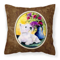 Carolines Treasures SS8301PW1414 Westie Decorative Canvas Fabric Pillow, Large, Multicolor