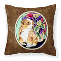Carolines Treasures SS8312PW1414 Australian Shepherd Decorative Canvas Fabric Pillow, Large, Multicolor