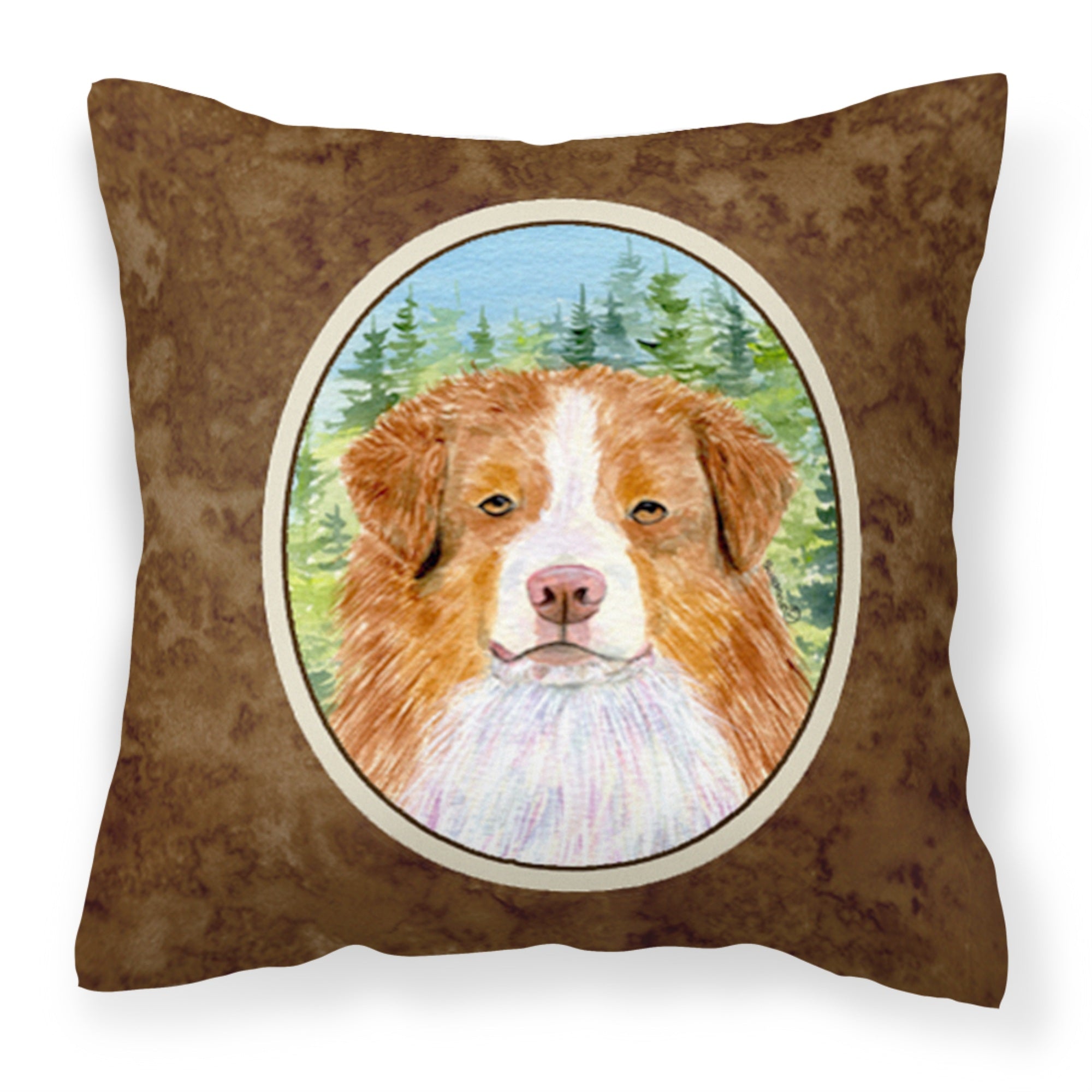 Carolines Treasures SS8317PW1414 Australian Shepherd Decorative Canvas Fabric Pillow, Large, Multicolor