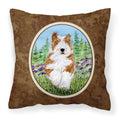 Carolines Treasures SS8320PW1414 Bearded Collie Decorative Canvas Fabric Pillow, Large, Multicolor