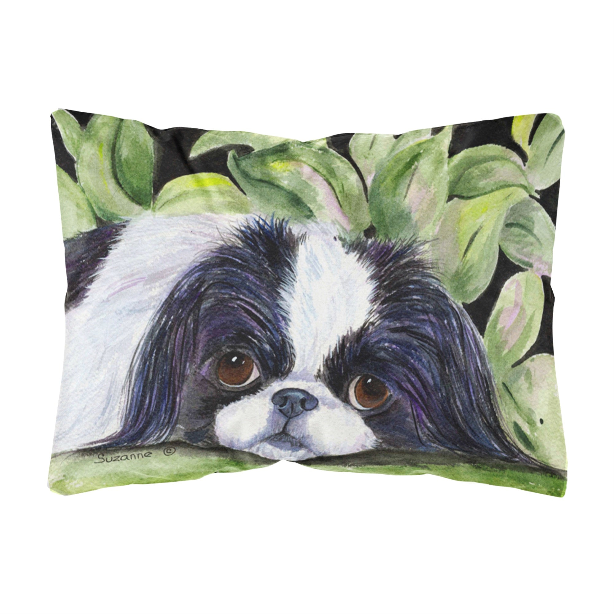 Carolines Treasures SS8322PW1216 Japanese Chin Decorative Canvas Fabric Pillow, Large, Multicolor