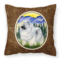 Carolines Treasures SS8323PW1414 Keeshond Decorative Canvas Fabric Pillow, Large, Multicolor