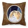 Carolines Treasures SS8360PW1414 Starry Night Collie Decorative Canvas Fabric Pillow, Large, Multicolor