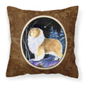 Carolines Treasures SS8368PW1414 Starry Night Sheltie Decorative Canvas Fabric Pillow, Large, Multicolor