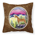 Carolines Treasures SS8371PW1414 Basenji Decorative Canvas Fabric Pillow, Large, Multicolor