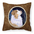 Carolines Treasures SS8375PW1414 Starry Night Australian Shepherd Fabric Pillow, Large, Multicolor