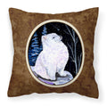 Carolines Treasures SS8389PW1414 Starry Night American Eskimo Fabric Pillow, Large, Multicolor