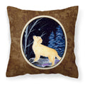 Carolines Treasures SS8392PW1414 Starry Night Golden Retriever Fabric Pillow, Large, Multicolor