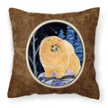 Carolines Treasures SS8396PW1414 Starry Night Pomeranian Decorative Canvas Fabric Pillow, Large, Multicolor
