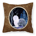 Carolines Treasures SS8401PW1414 Starry Night Old English Sheepdog Fabric Pillow, Large, Multicolor
