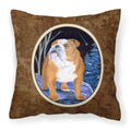Carolines Treasures SS8405PW1414 Starry Night English Bulldog Fabric Pillow, Large, Multicolor
