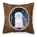 Carolines Treasures SS8406PW1414 Starry Night Old English Sheepdog Fabric Pillow, Large, Multicolor