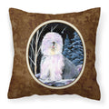 Carolines Treasures SS8409PW1414 Starry Night Old English Sheepdog Fabric Pillow, Large, Multicolor