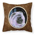 Carolines Treasures SS8412PW1414 Starry Night Keeshond Decorative Canvas Fabric Pillow, Large, Multicolor