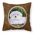 Carolines Treasures SS8430PW1414 Cotton de Tulear Decorative Canvas Fabric Pillow, Large, Multicolor
