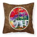 Carolines Treasures SS8432PW1414 Keeshond Decorative Canvas Fabric Pillow, Large, Multicolor