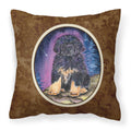 Carolines Treasures SS8440PW1414 Starry Night Tibetan Mastiff Fabric Pillow, Large, Multicolor