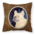 Carolines Treasures SS8441PW1414 Starry Night French Bulldog Fabric Pillow, Large, Multicolor