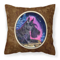 Carolines Treasures SS8442PW1414 Starry Night Scottish Terrier Fabric Pillow, Large, Multicolor