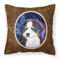 Carolines Treasures SS8446PW1414 Starry Night Bernese Mountain Dog Fabric Pillow, Large, Multicolor
