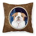 Carolines Treasures SS8447PW1414 Starry Night English Bulldog Fabric Pillow, Large, Multicolor