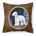 Carolines Treasures SS8455PW1414 Starry Night Bedlington Terrier Fabric Pillow, Large, Multicolor