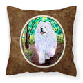 Carolines Treasures SS8458PW1414 Samoyed Decorative Canvas Fabric Pillow, Large, Multicolor