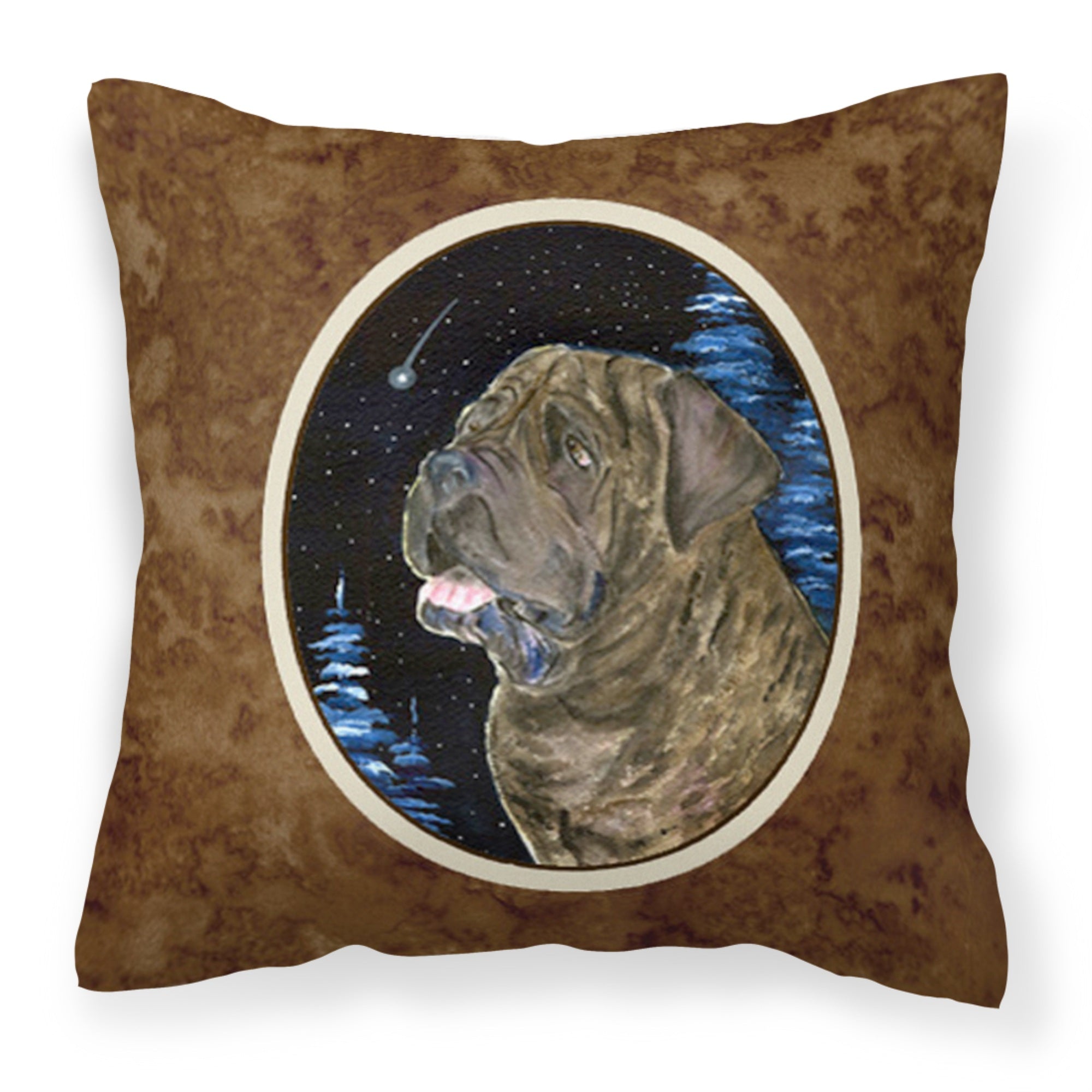 Carolines Treasures SS8463PW1414 Starry Night Mastiff Decorative Canvas Fabric Pillow, Large, Multicolor