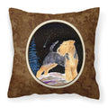 Carolines Treasures SS8464PW1414 Starry Night Welsh Terrier Fabric Pillow, Large, Multicolor