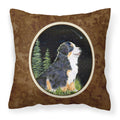 Carolines Treasures SS8468PW1414 Starry Night Bernese Mountain Dog Fabric Pillow, Large, Multicolor