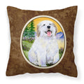 Carolines Treasures SS8469PW1414 Great Pyrenees Decorative Canvas Fabric Pillow, Large, Multicolor