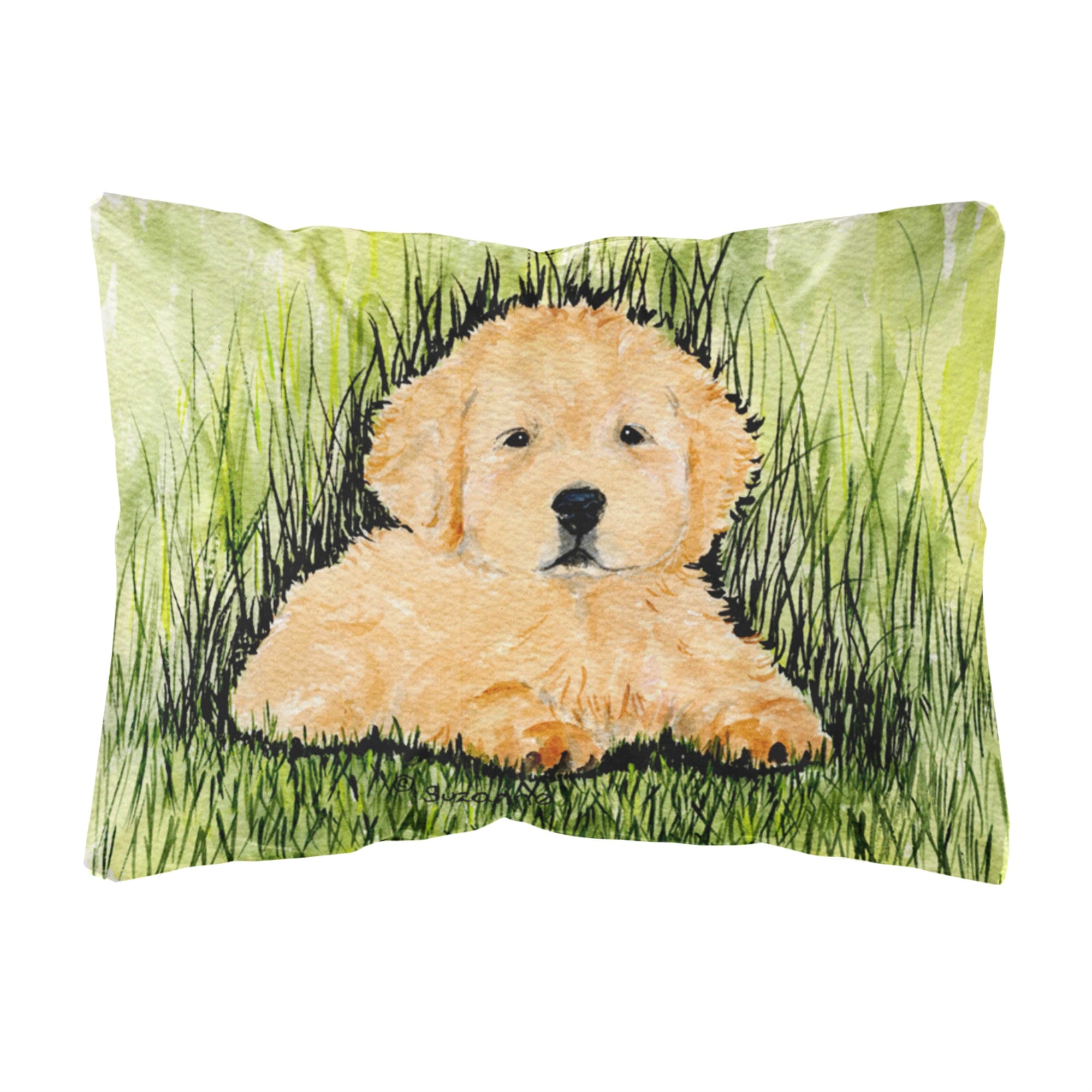 Carolines Treasures SS8476PW1216 Golden Retriever Decorative Canvas Fabric Pillow, Large, Multicolor