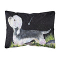 Carolines Treasures Starry Night Dandie Dinmont Terrier Decorative Canvas Fabric Pillow, Large, Multicolor
