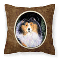 Carolines Treasures SS8491PW1414 Starry Night Collie Decorative Canvas Fabric Pillow, Large, Multicolor