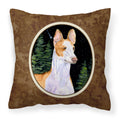 Carolines Treasures SS8495PW1414 Starry Night Ibizan Hound Decorative Canvas Fabric Pillow, Large, Multicolor