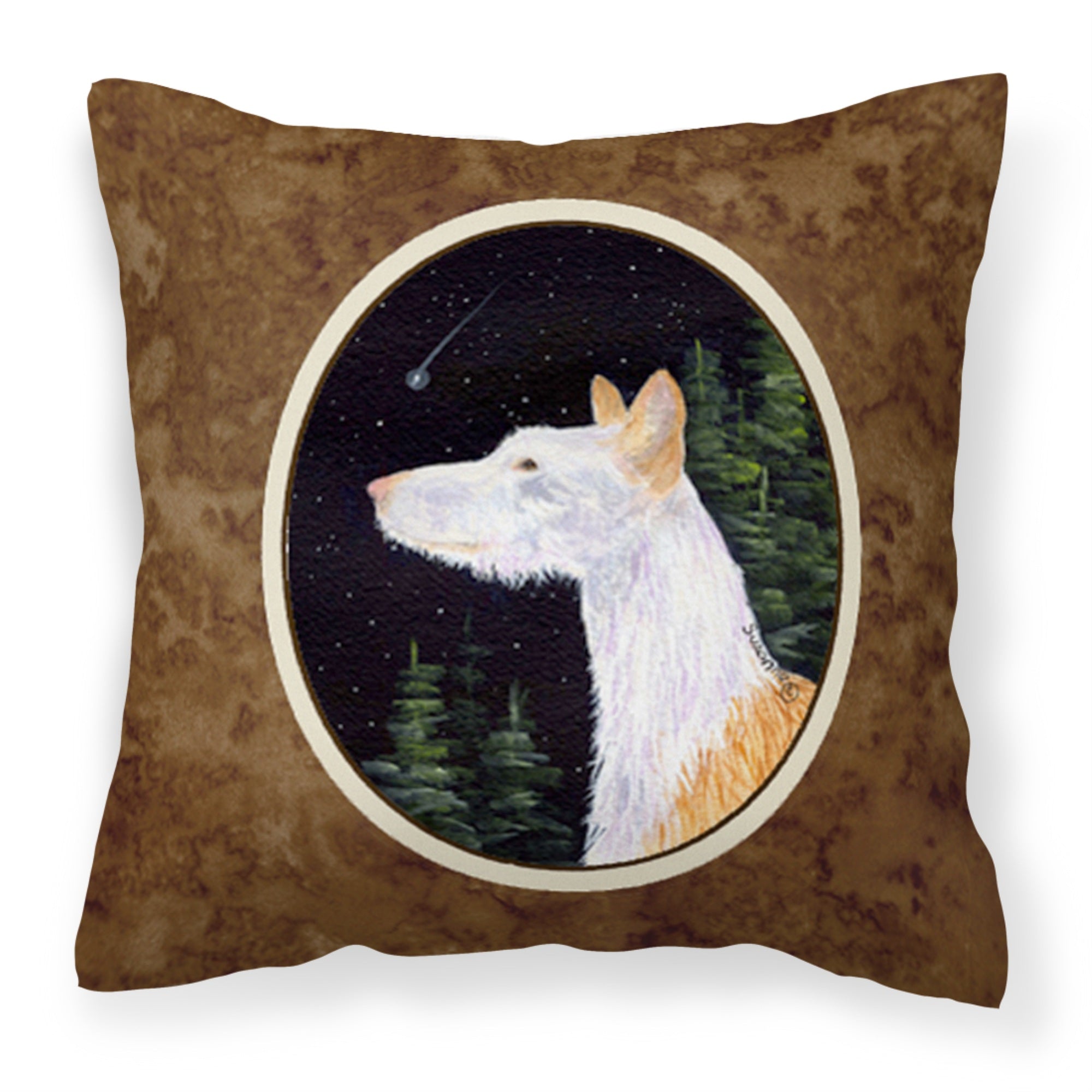 Carolines Treasures SS8499PW1414 Starry Night Ibizan Hound Decorative Canvas Fabric Pillow, Large, Multicolor