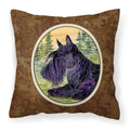 Carolines Treasures SS8511PW1414 Scottish Terrier Decorative Canvas Fabric Pillow, Large, Multicolor
