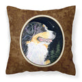 Carolines Treasures SS8512PW1414 Starry Night Bernese Mountain Dog Fabric Pillow, Large, Multicolor