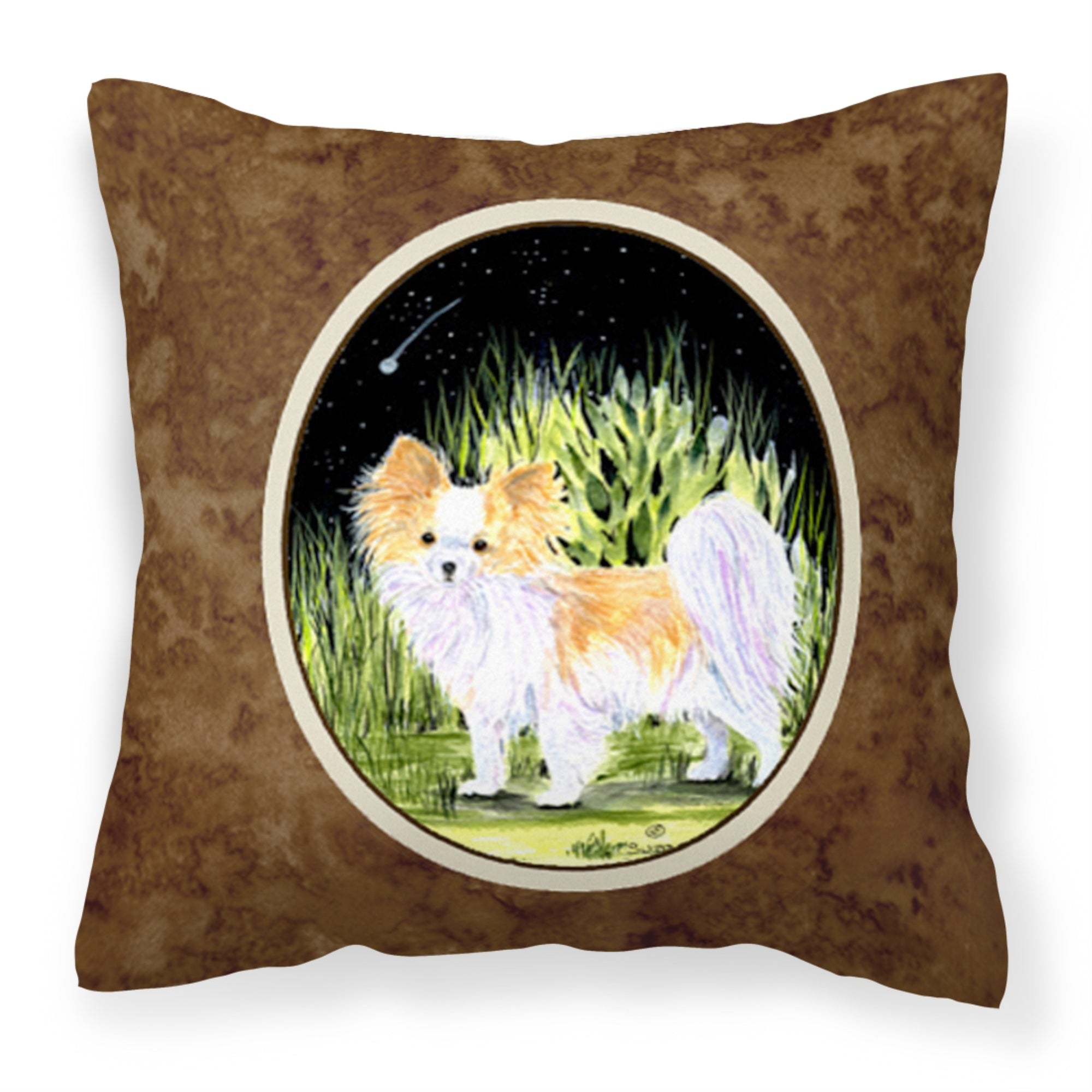 Carolines Treasures SS8516PW1414 Starry Night Chihuahua Decorative Canvas Fabric Pillow, Large, Multicolor