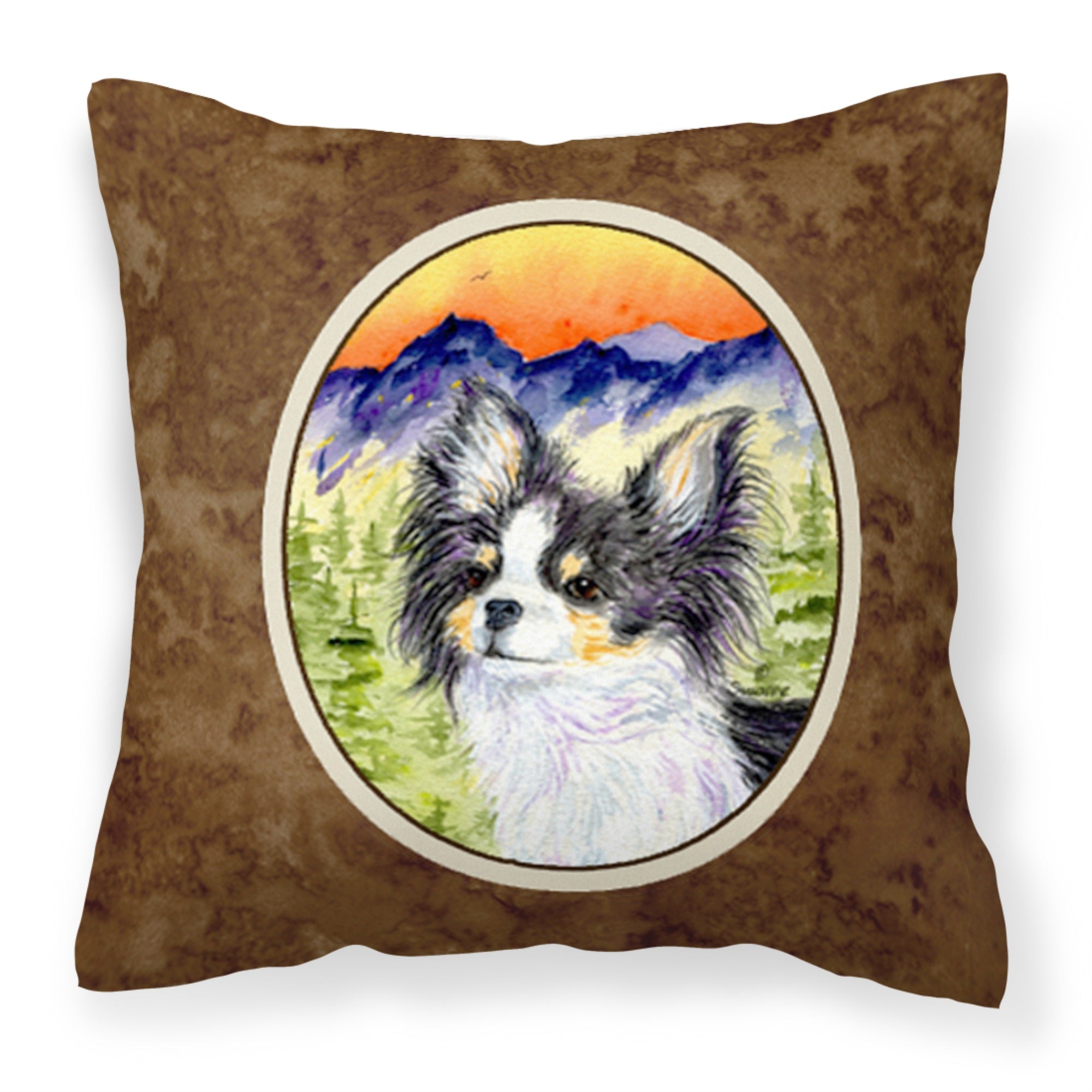 Carolines Treasures SS8517PW1414 Chihuahua Decorative Canvas Fabric Pillow, Large, Multicolor