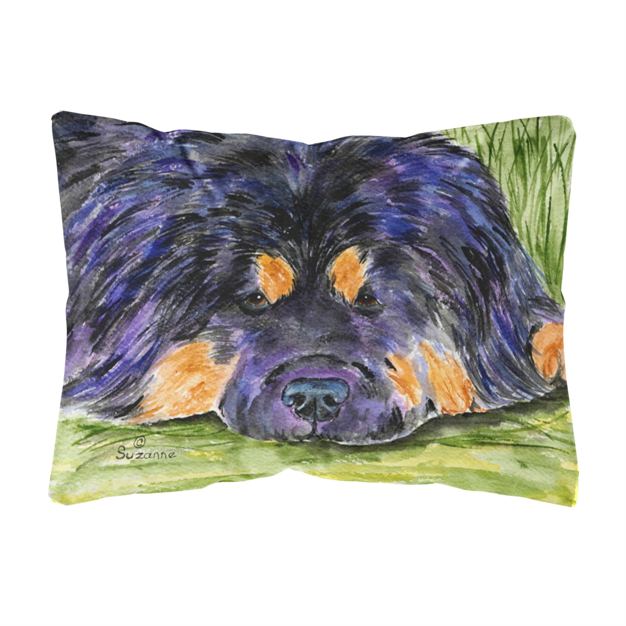 Carolines Treasures SS8519PW1216 Tibetan Mastiff Decorative Canvas Fabric Pillow, Large, Multicolor