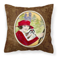 Carolines Treasures SS8539PW1414 Lady driving with her Shih Tzu Fabric Pillow, Large, Multicolor