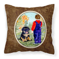 Carolines Treasures SS8548PW1414 Tibetan Mastiff Decorative Canvas Fabric Pillow, Large, Multicolor